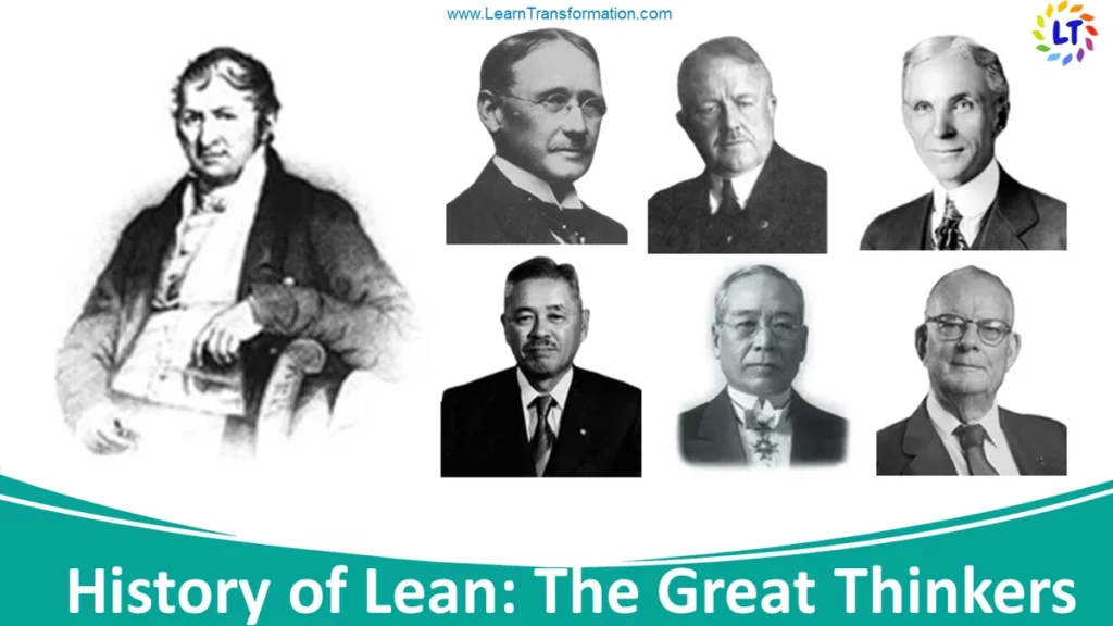 great thinkers in history of lean