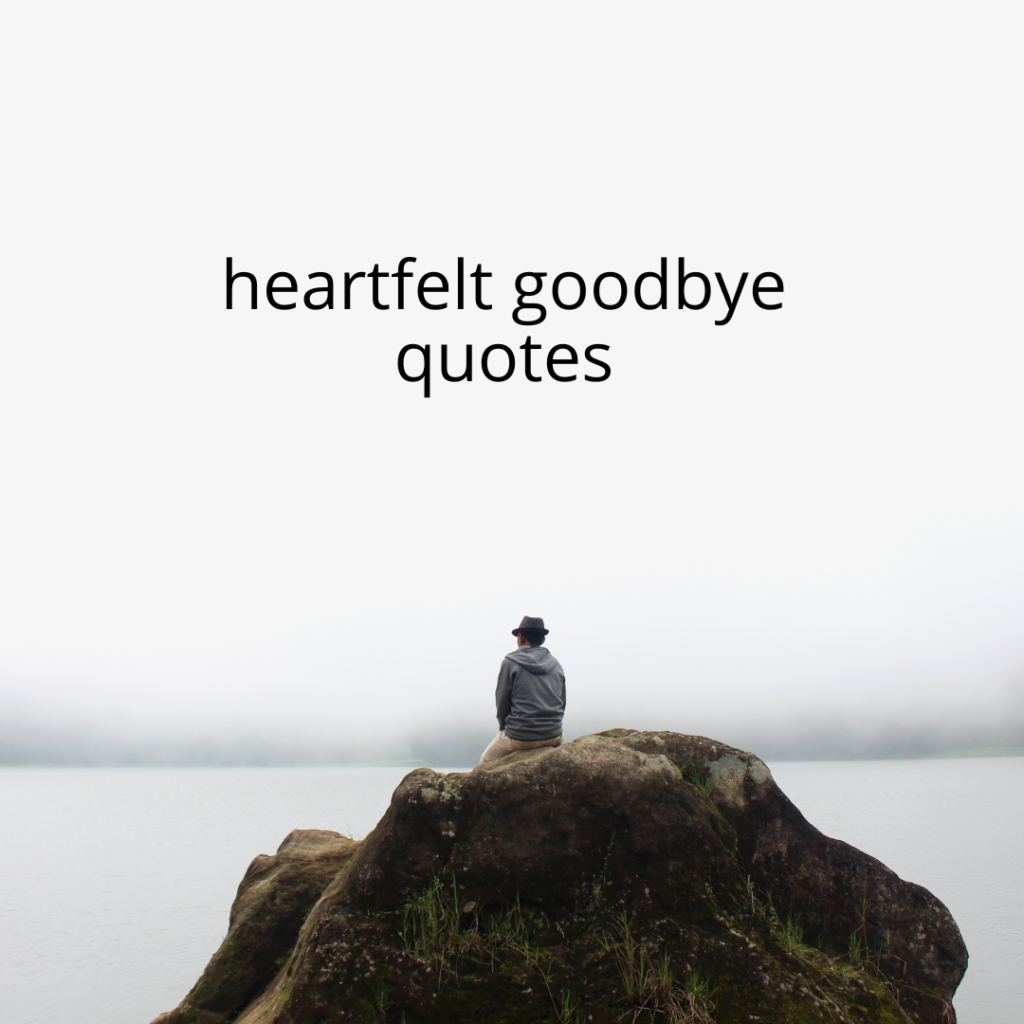Heartfelt GoodBye Quotes