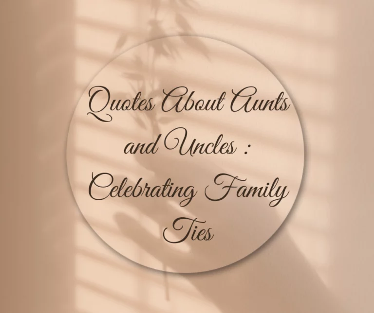 quotes about aunts and uncles
