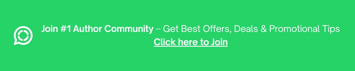 Join #1 Author Community – Get Best Offers, Deals & Promotional Tips