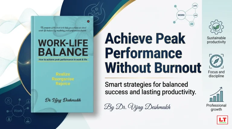 How to Achieve Peak Performance Without Burnout: Lessons From a Powerful Self-Help Book Work Life Balance : How to Achieve Peak Performance in Work and Life by DR. VIJAY DESHMUKH