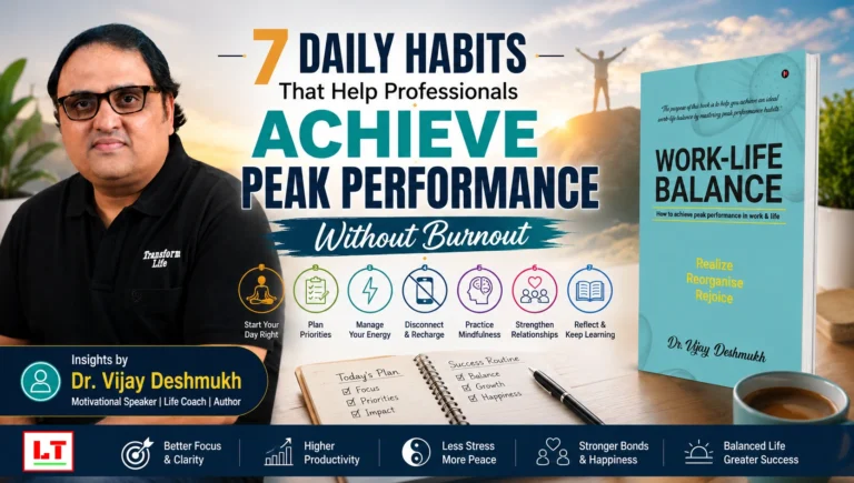 Work Life Balance : How to Achieve Peak Performance in Work and Life by DR. VIJAY DESHMUKH